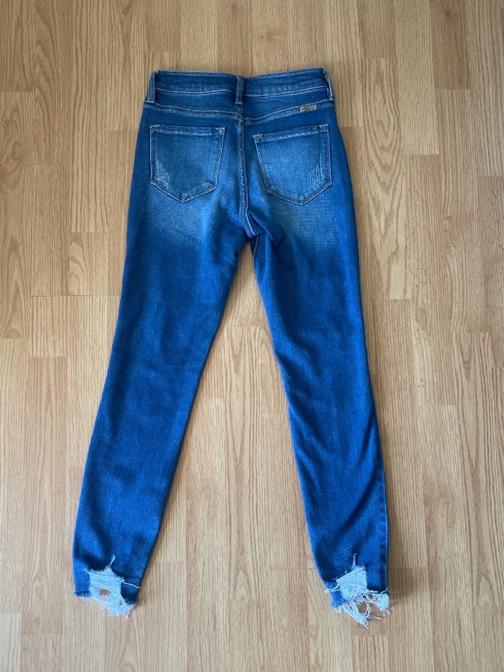KanCan Layton High Rise Ankle Skinny Distressed Denim Blue Jeans Size 3/25 - Picture 10 of 13